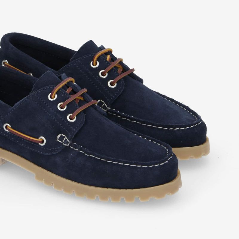 NEWQUAY BOAT M - SUEDE -  BLEU NUIT